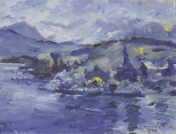 Lovis Corinth Luzerner See am Nachmittag Wandbild