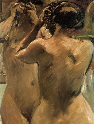 Lovis Corinth Maedchen vor dem Spiegel Wandbild