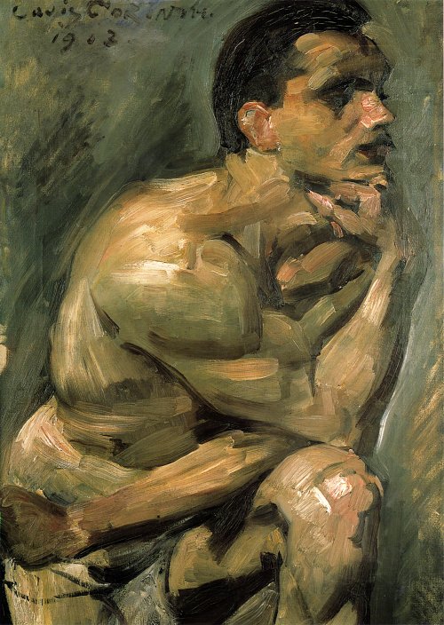 Lovis Corinth Maennlicher Halbakt Wandbild