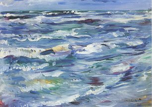 Lovis Corinth Meer bei La Spezia Wandbild