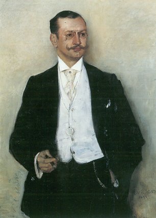 Lovis Corinth Portraet des Malers Karl Strathmann Wandbild