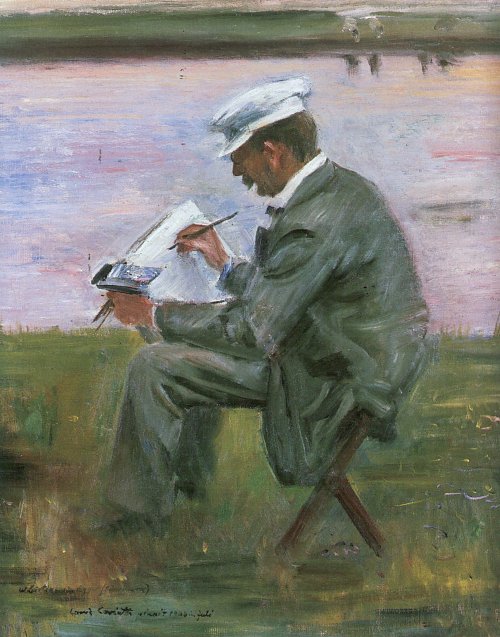Lovis Corinth Portraet des Malers Walter Leistikow Wandbild