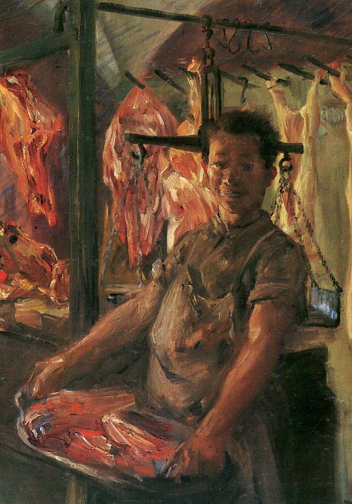 Lovis Corinth Schlachterladen Wandbild