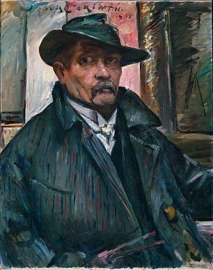 Lovis Corinth Selbstbildnis mit Hut und Mantel Wandbild