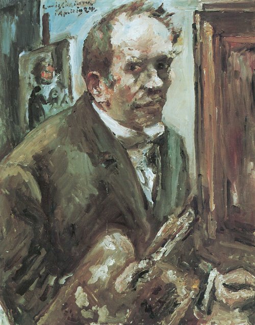 Lovis Corinth Selbstportraet mit Palette Wandbild