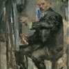 Lovis-Corinth-Selbstportraet-vor-der-Staffelei-sitzend