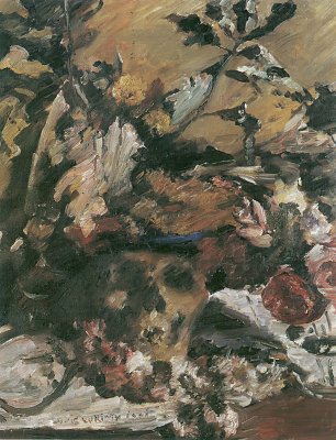 Lovis Corinth Stillleben mit Eichenlaub Wandbild