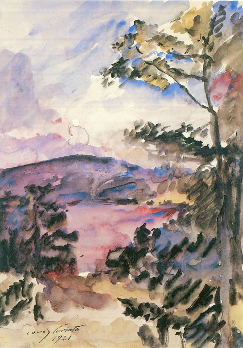 Lovis Corinth Walchensee Abendstimmung Wandbild
