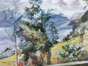 Lovis Corinth Walchensee Blick auf den Wetterstein Wandbild