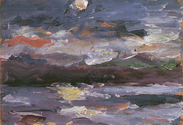 Lovis Corinth Walchensee Mondnacht Wandbild