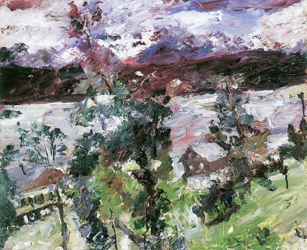 Lovis Corinth Walchensee Neuschnee Wandbild