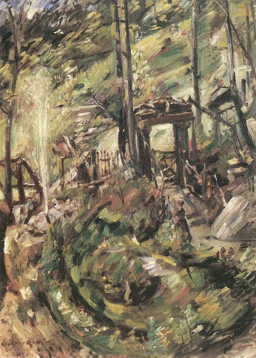 Lovis Corinth Walchensee Springbrunnen Wandbild