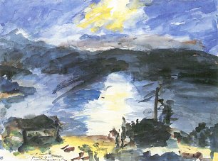 Lovis Corinth Walchensee Wandbild