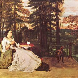 Gustave-Courbet-Dame-auf-der-Terrasse-Le-dame-de-Francfort