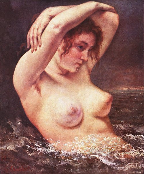 Gustave Courbet Die Badende Wandbild