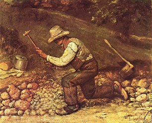 Gustave Courbet Steinhauer Wandbild