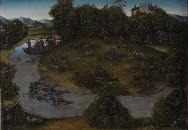 Lucas Cranach the Elder The Stag Hunt of the Elector Frederic the Wise of Saxony Wandbild