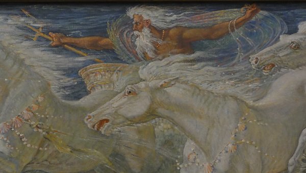 Walter Crane Die Pferde des Neptun Wandbild