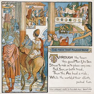 Walter Crane The Man That Pleased None Wandbild