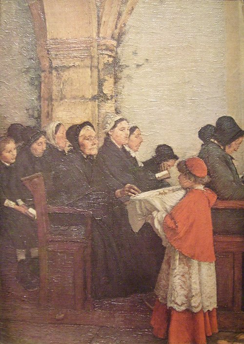 Pascal Adolphe Dagnan Bouveret Le Pain benit Wandbild
