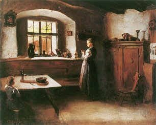 Franz Defregger Bauernstube Wandbild