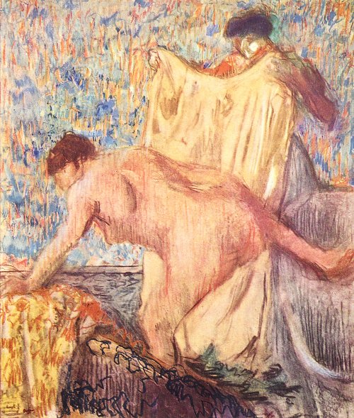 Edgar Degas Ausstieg aus der Badewanne Wandbild