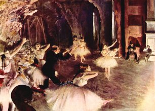 Edgar Degas Buehnenprobe Wandbild
