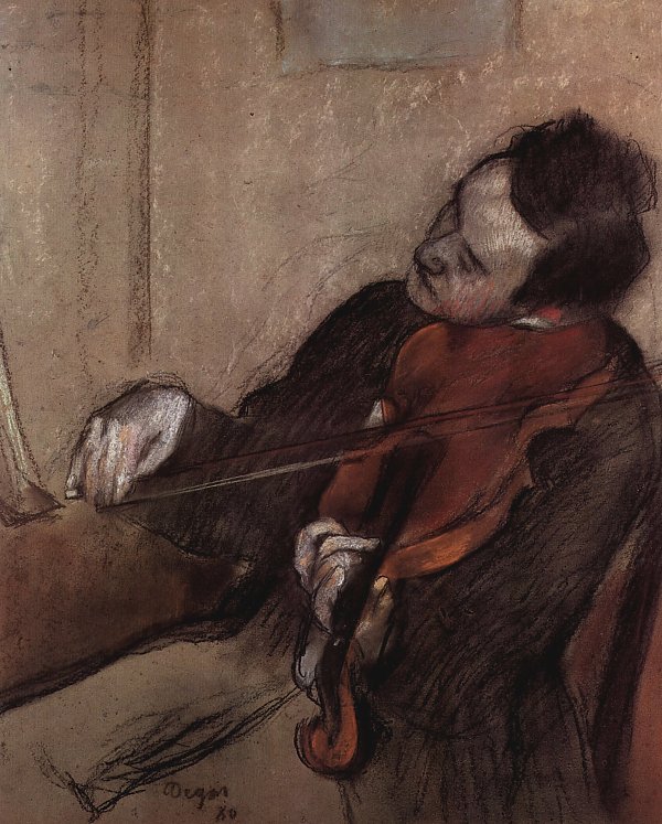Edgar Degas Der Geiger 1