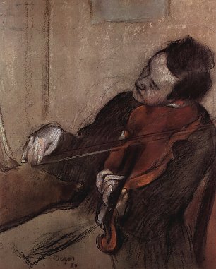 Edgar Degas Der Geiger 1 Wandbild