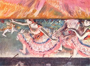 Edgar Degas Der Vorhang faellt Wandbild
