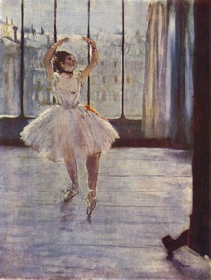Edgar Degas Die Taenzerin beim Fotografen Wandbild