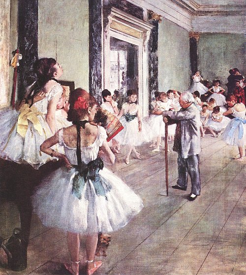 Edgar Degas Die Tanzklasse Wandbild