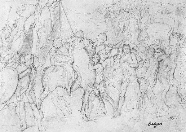Edgar Degas Die Tochter Jephthahs Wandbild