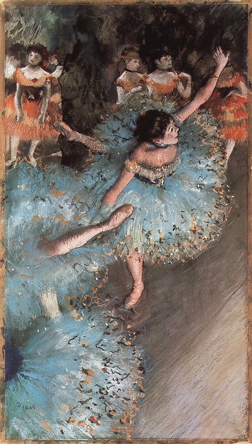 Edgar Degas Die gruenen Taenzerinnen Wandbild
