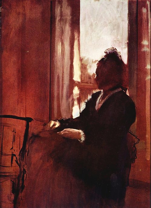 Edgar Degas Frau am Fenster Wandbild