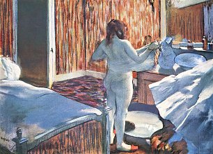 Edgar Degas Frau bei der Toilette 3 Wandbild