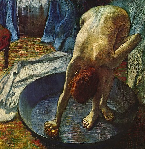 Edgar Degas Frau in der Badewanne Wandbild