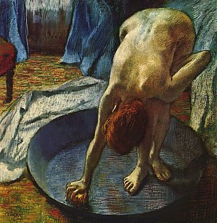 Edgar Degas Frau in der Badewanne Wandbild