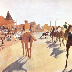 Edgar-Degas-Jokeys-vor-der-Tribuene