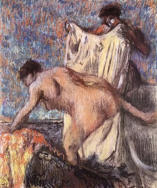Edgar Degas Nach dem Bade 3 Wandbild