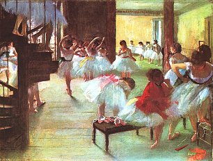 Edgar Degas Nach dem Bade Ballettschule Wandbild