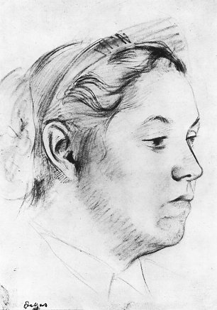 Edgar Degas Portrait der Marie Lucie Millaudon Wandbild