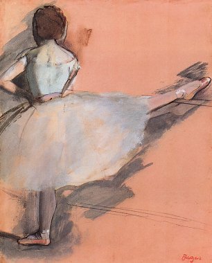 Edgar Degas Taenzerin an der Stange 1 Wandbild