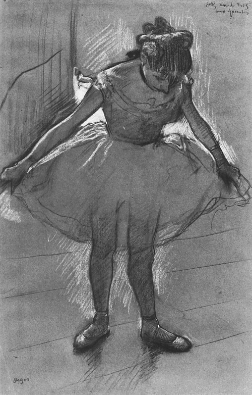 Edgar Degas Taenzerin im Gegenlicht Wandbild