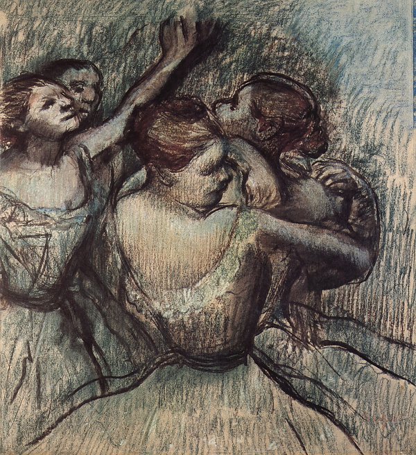 Edgar Degas Vier Taenzerinnen in Halbfigur