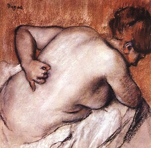Edgar Degas Weiblicher Halbakt Wandbild