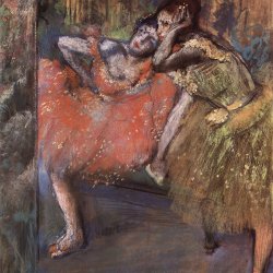 Edgar-Degas-Zwei-Taenzerinnen-hinter-den-Kulissen