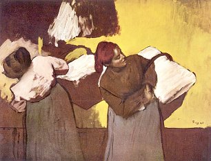 Edgar Degas Zwei Waschfrauen Wandbild
