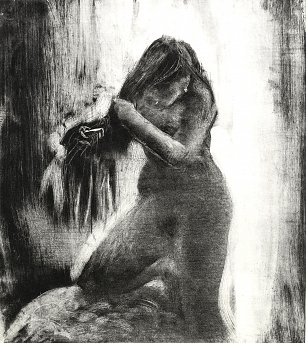 Edgar Germain Hilaire Degas Die Haarmaehne Wandbild