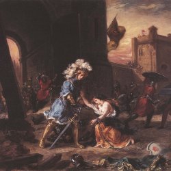 Eugene-Delacroix-Amadis-de-Gaula-befreit-ein-junges-Maedchen-aus-Galpans-Schloss